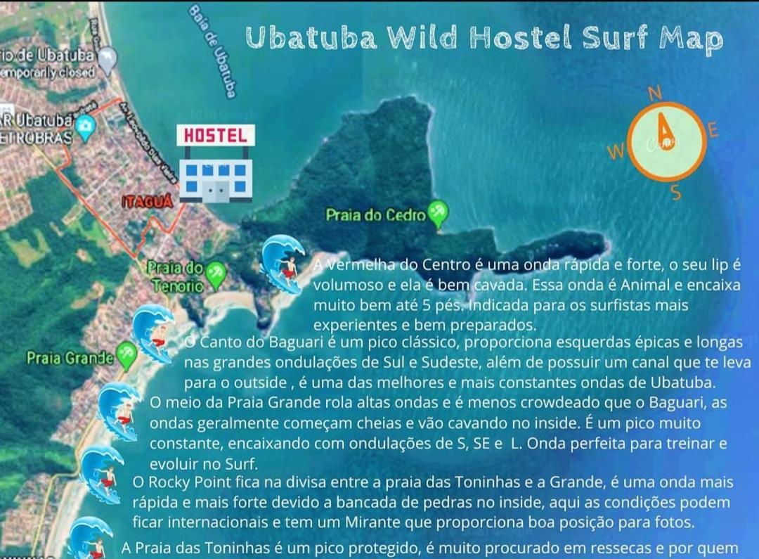 Ubatuba Wild Surf Hostel Bagian luar foto